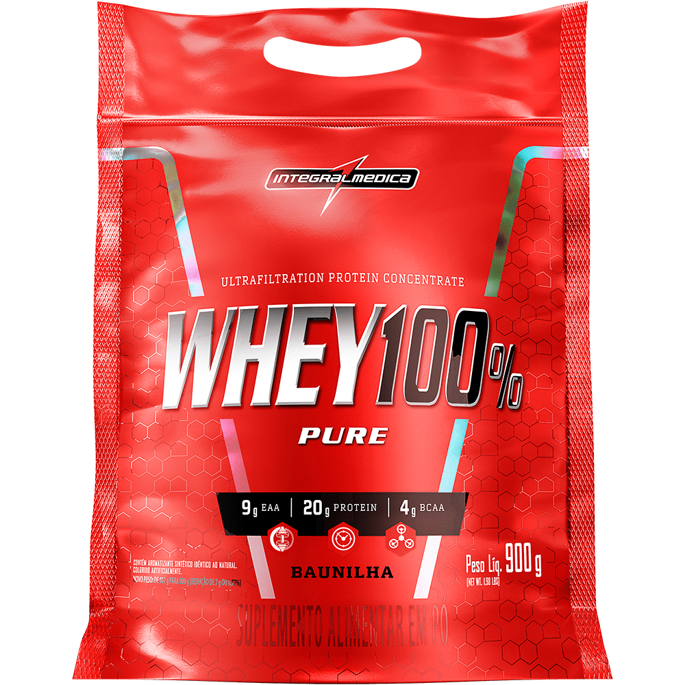 WHEY CONCENTRADA 100% 30 SRV.  INTEGRALMEDICA