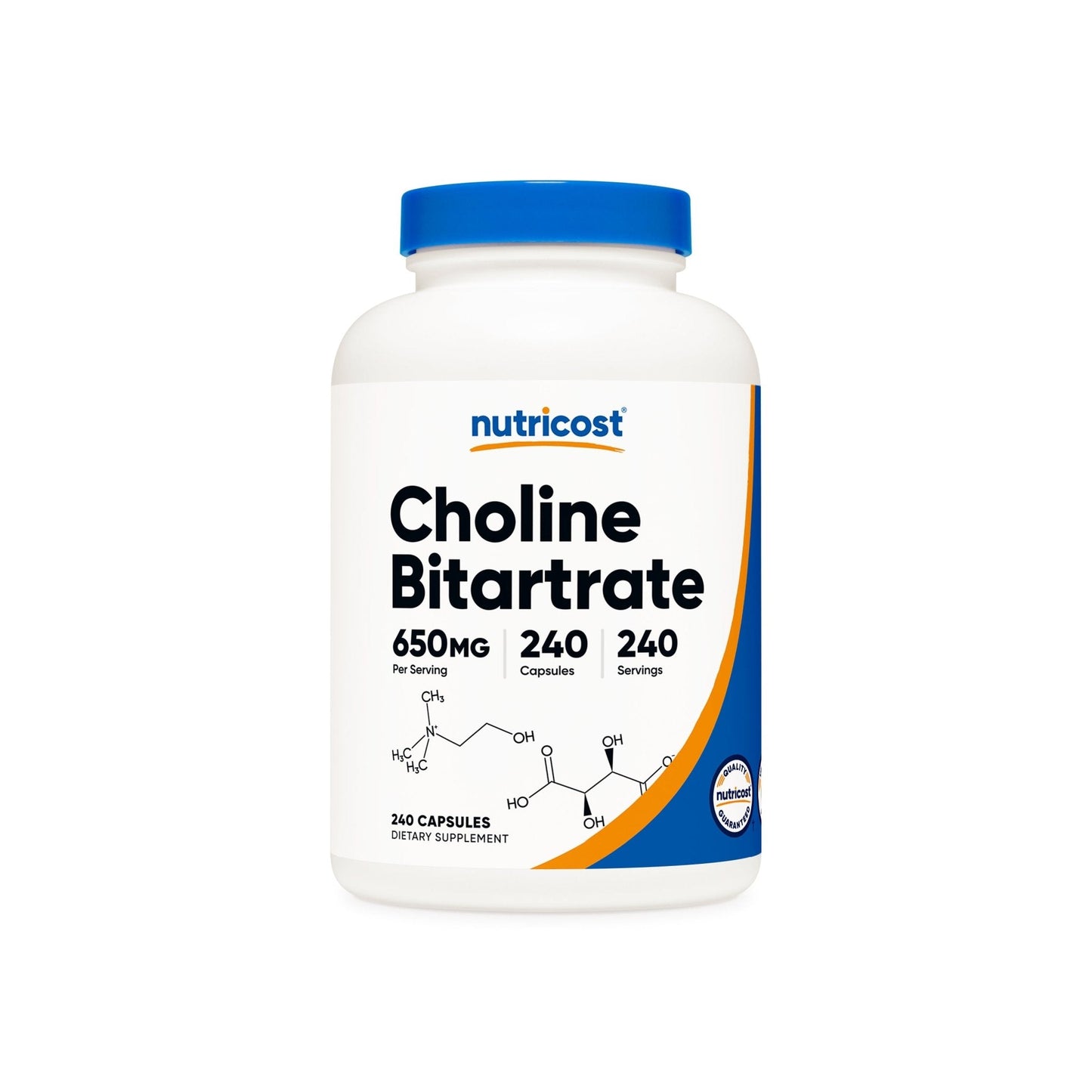 COLINA BITARTRATE 650MG / 240CAP. NUTRICOST