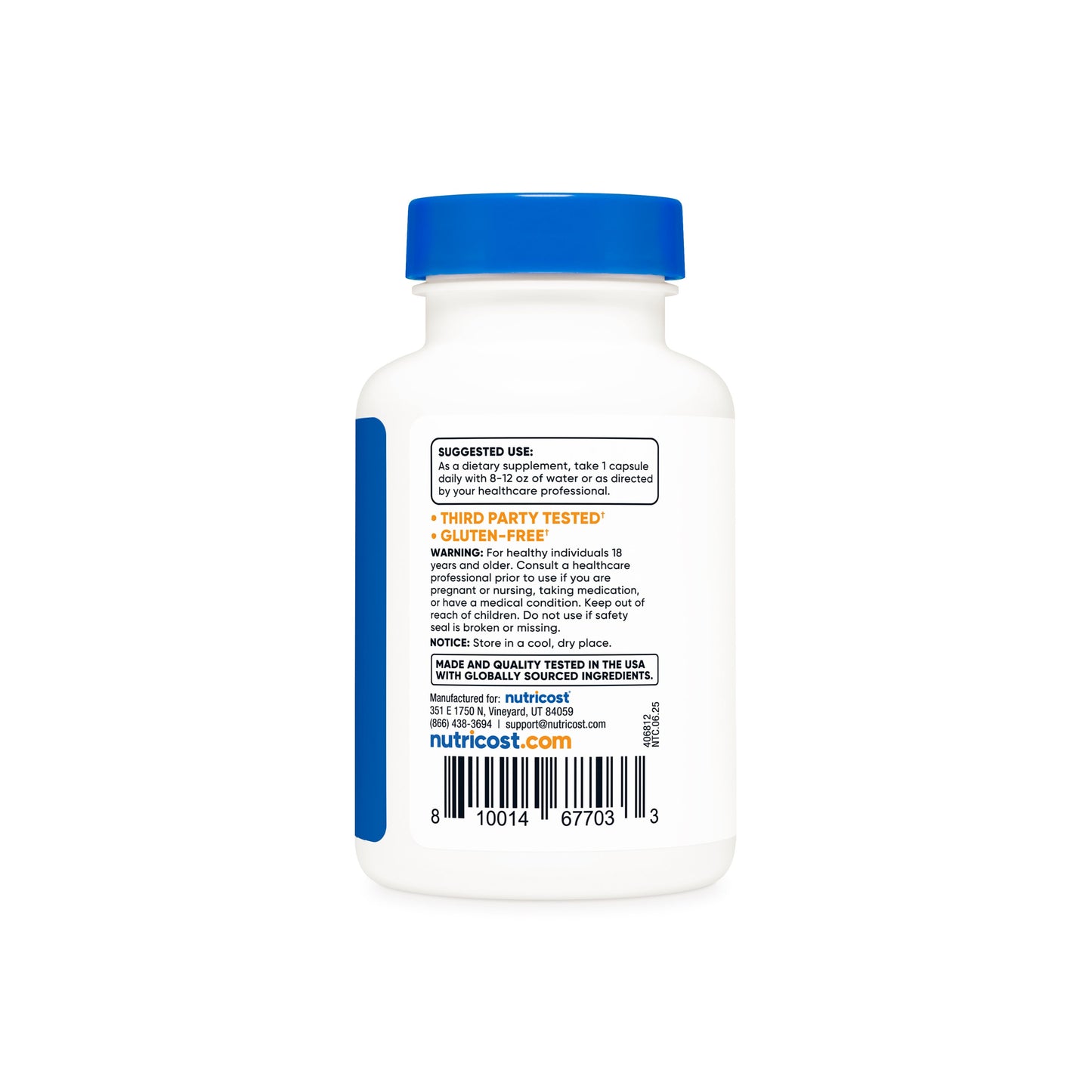 ZINC CARNOSINA 120 CAP. NUTRICOST