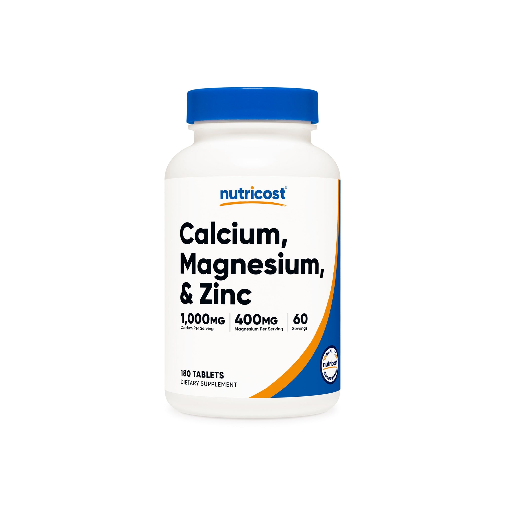 CALCIO, MAGNESIO Y ZINC 1000MG / 60 SRV. NUTRICOST