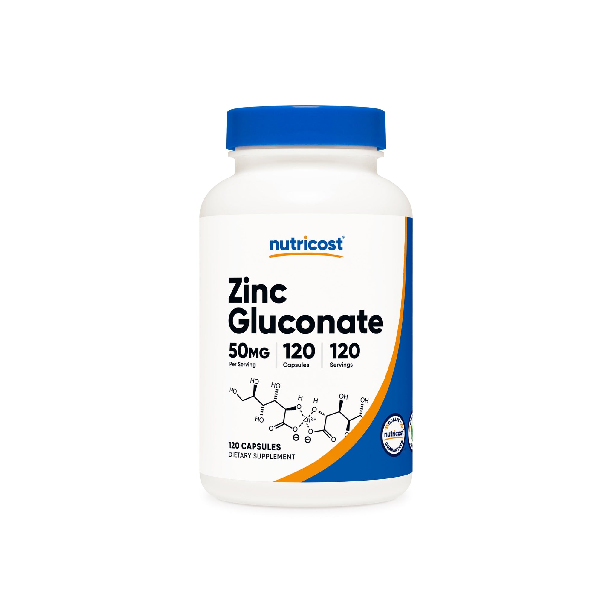 ZINC GLUCONATE 50 MG 120 CAPSULES (NUTRICOST)