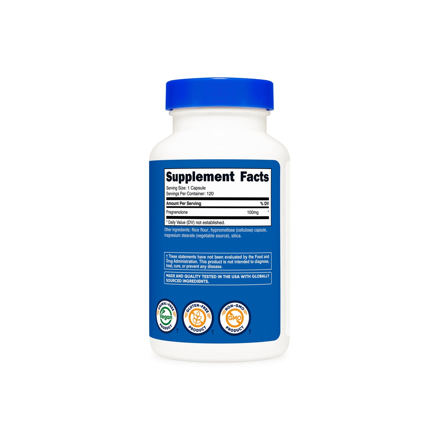 PREGNENOLONE (100 MG) (120 Capsules) NUTRICOST