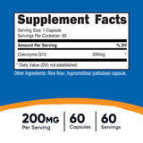 COQ10 200 MG /60 CAP NUTRICOST