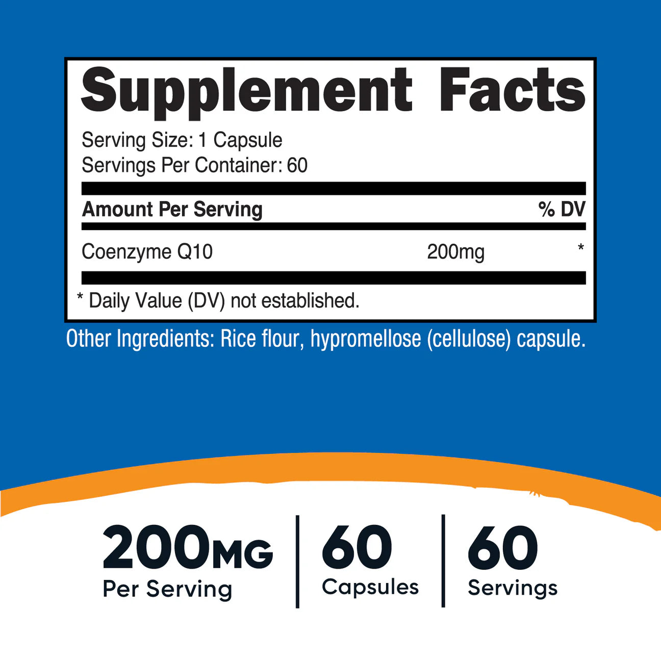 COQ10 200 MG /60 CAP NUTRICOST