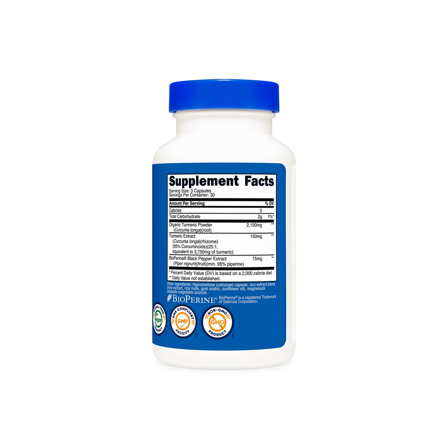 CÚRCUMA 2,300 MG /NUTRICOST