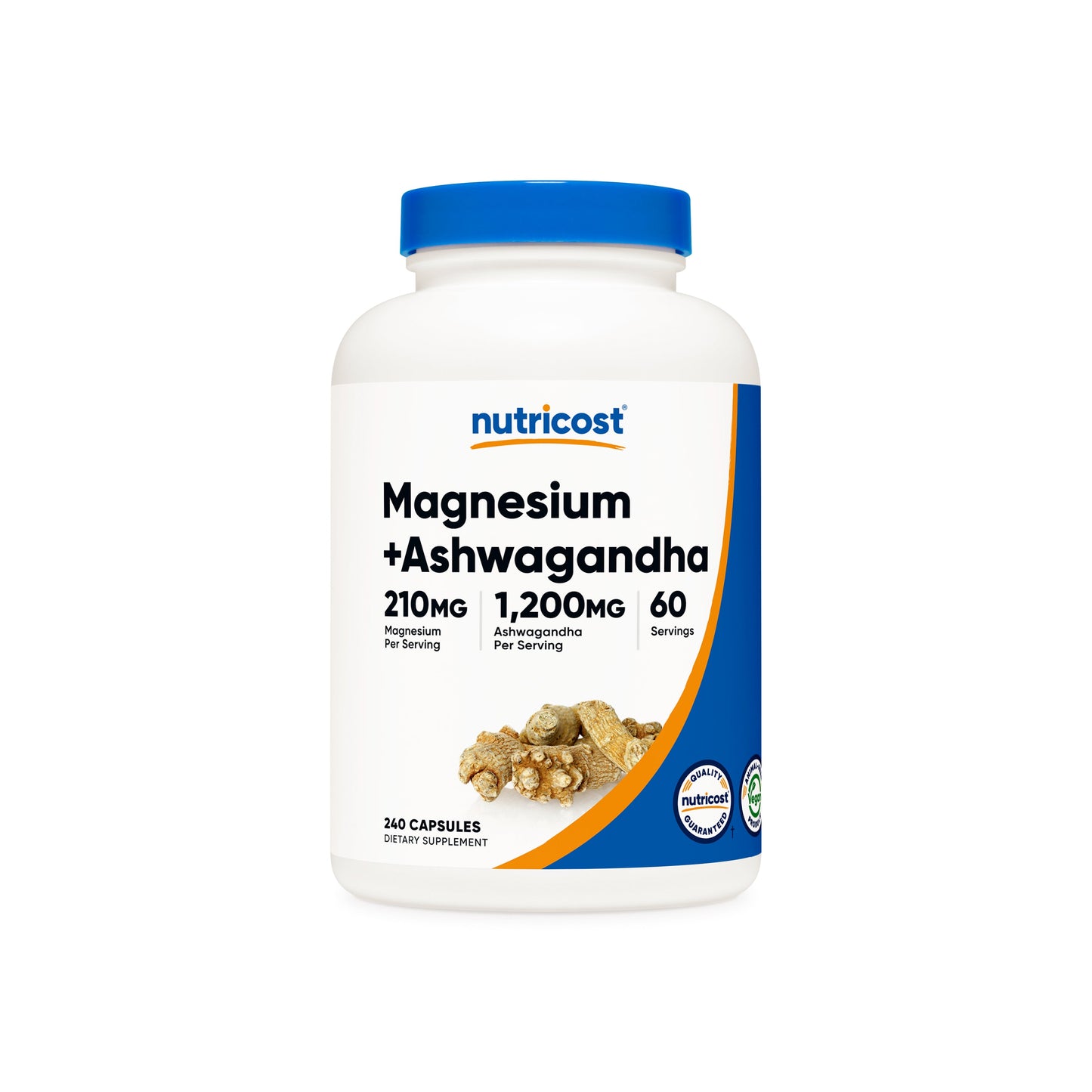 ASHWAGANDHA 1200MG + MAGNESIO 210MG NUTRICOST