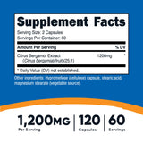 CITRUS BERGAMOT 1200MG /120 SRV. NUTRICOST