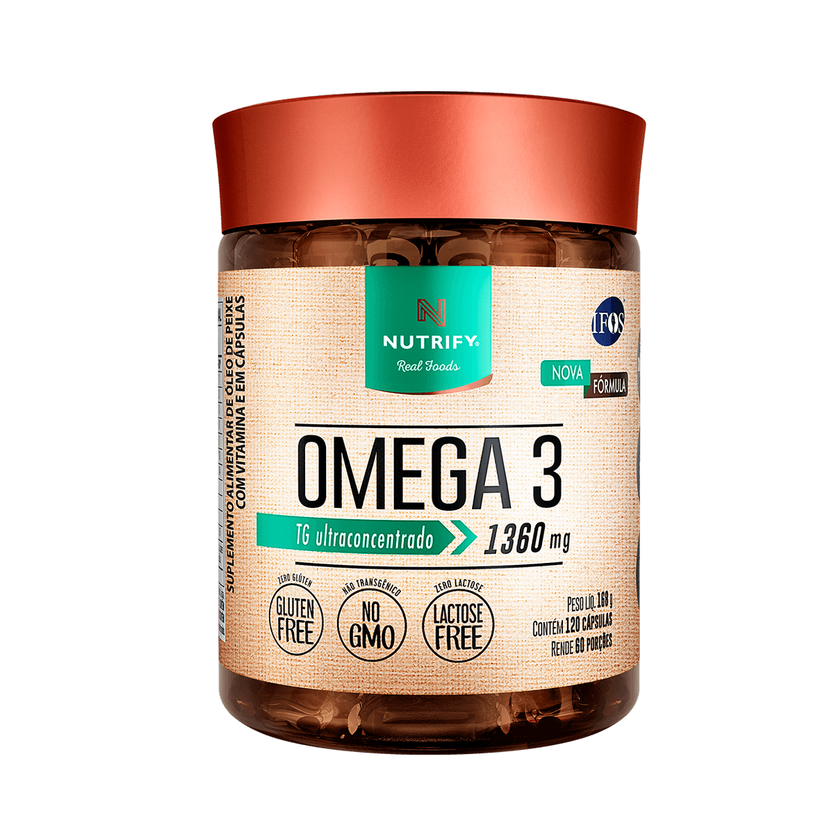 OMEGA 3 / 120 CAP. CON SELLO IFOS NUTRIFY (integralmedica)