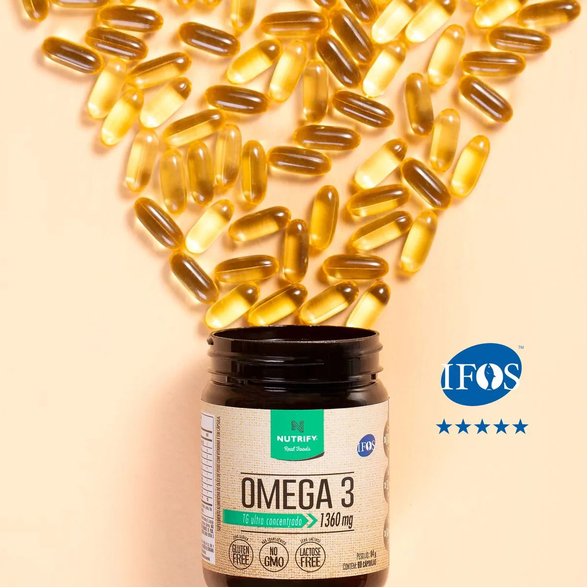 OMEGA 3 / 120 CAP. CON SELLO IFOS NUTRIFY (integralmedica)