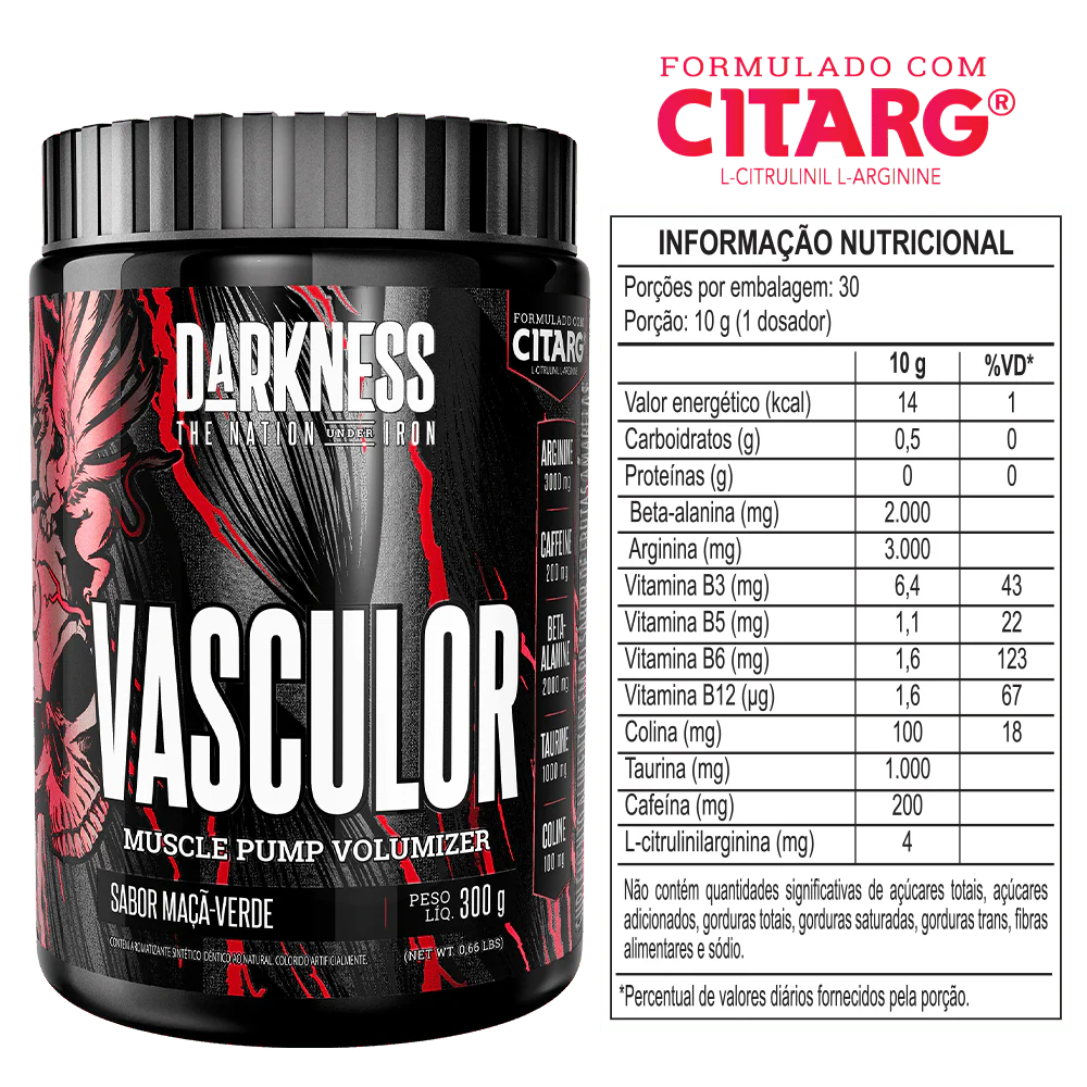 VASCULOR PRE-ENTRENO VASODILATADOR DARKNESS NATION