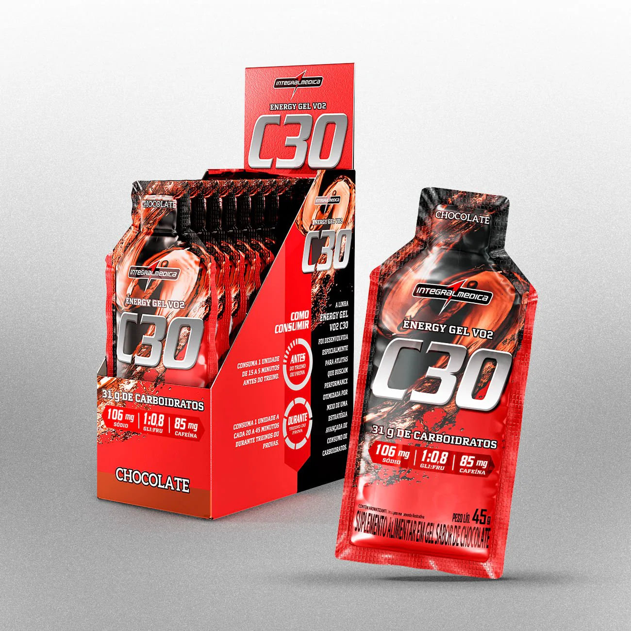 GEL (HIDRATANTE) 85MG CAFEÍNA / 31G CARBOHIDRATOS