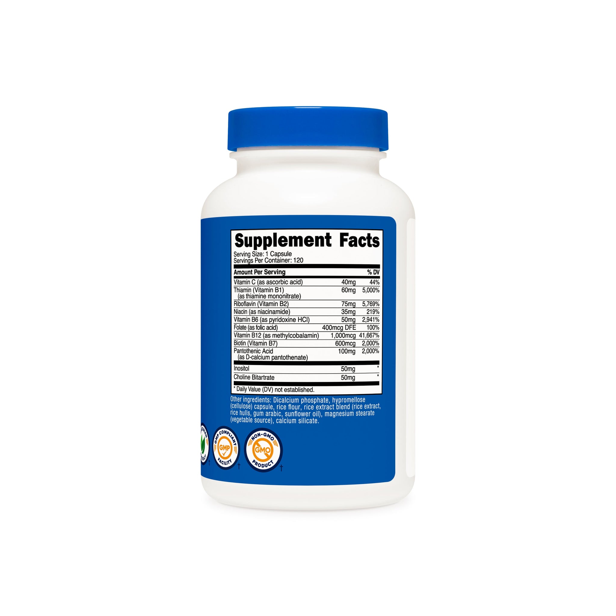 VITAMINA B COMPLEX 120 CAP. NUTRICOST