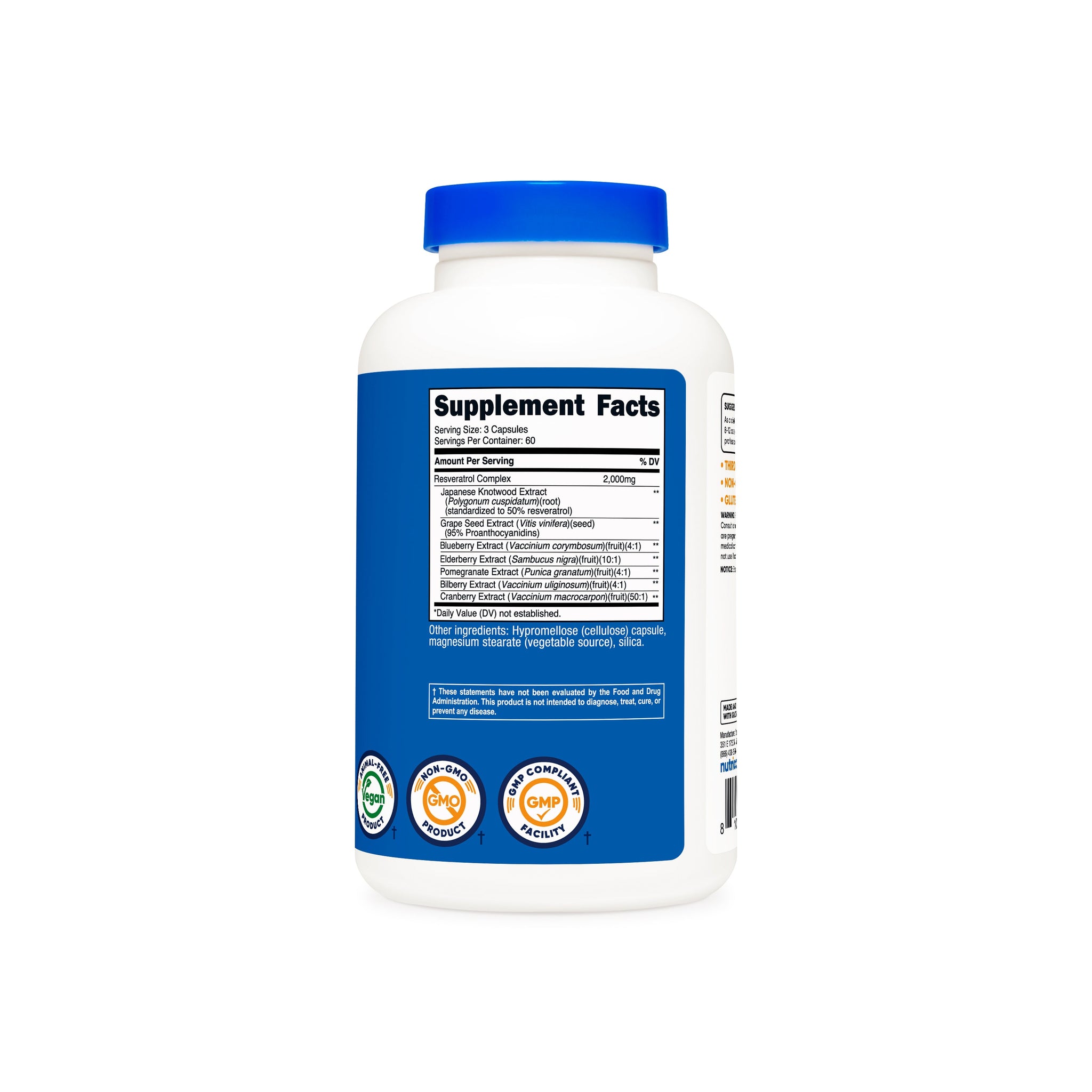 RESVERATROL COMPLEX /60 SRV. NUTRICOST
