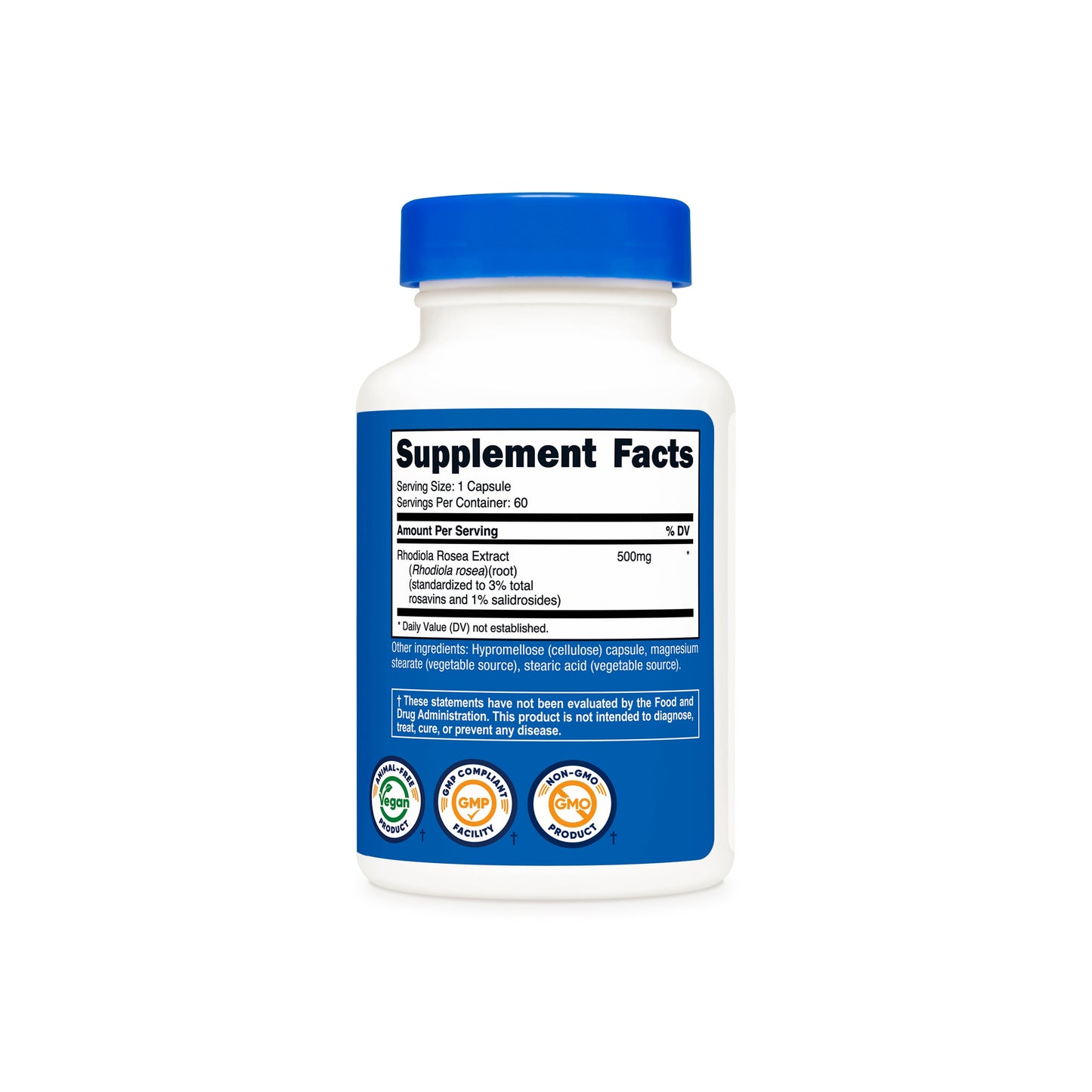 RHODIOLA ROSEA 500MG /60 CAP. NUTRICOST