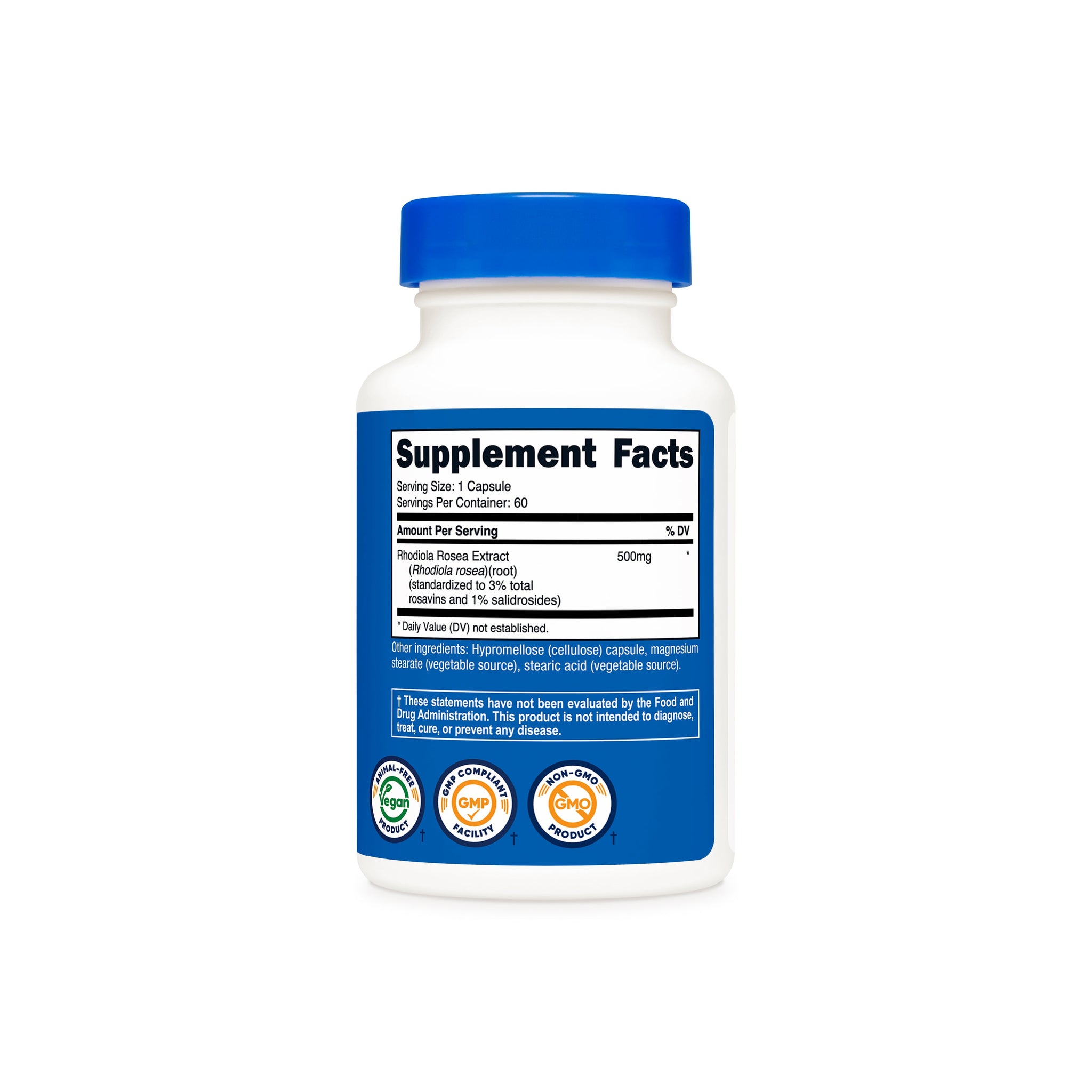 RHODIOLA ROSEA 500MG /60 CAP. NUTRICOST