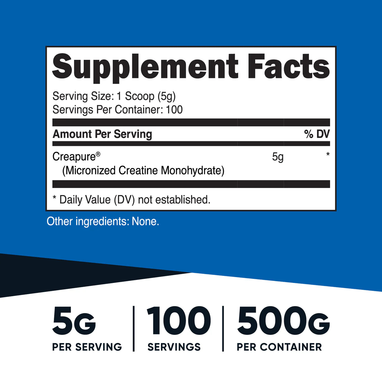 CREATINA CREAPURE 5G / 100 SRV. NUTRICOST