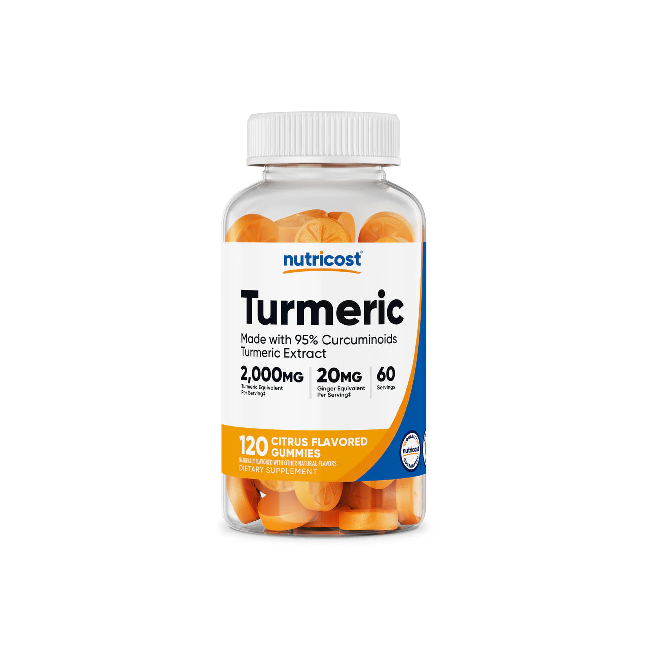 CÚRCUMA EN GOMITAS 2000MG / 60 SRV. NUTRICOST