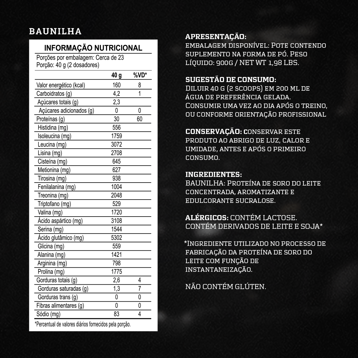 WHEY CONCENTRADA 30G PROTEÍNA 2LB DARKNESS NATION