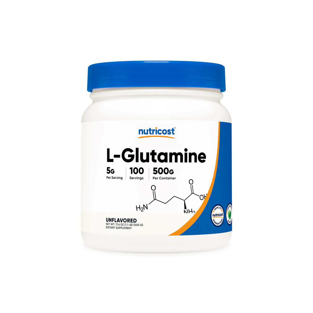 L-GLUTAMINA EN POLVO NUTRICOST 5G /100 SRV.