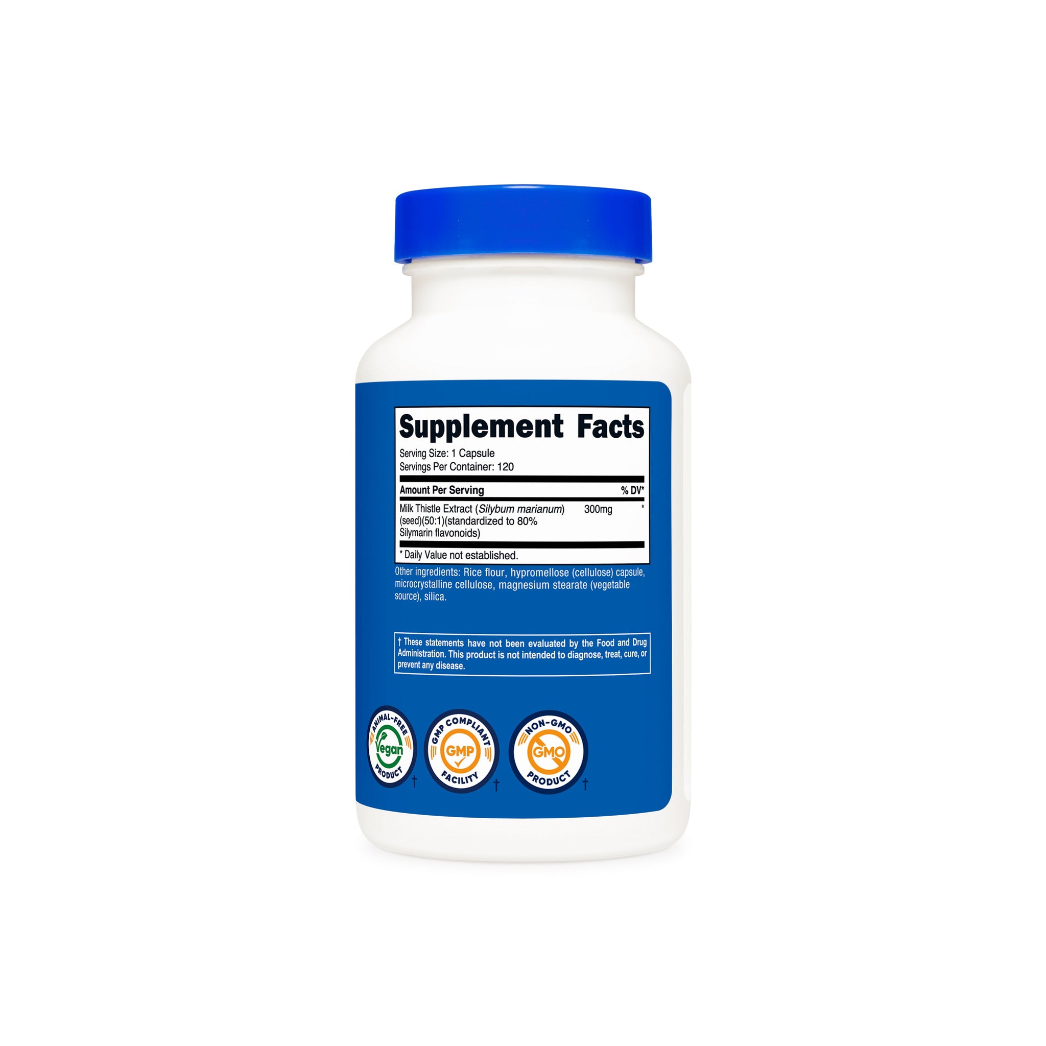 MILK THISTLE CAPSULES 1000 MG 120 CAP NUTRICOST