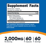 GRAPEFRUIT SEED EXTRACT 2000 MG / 60 SRV. NUTRICOST