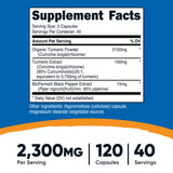 CÚRCUMA 2,300 MG /NUTRICOST