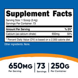 CITRATO DE CALCIO EN POLVO 650MG NUTRICOST