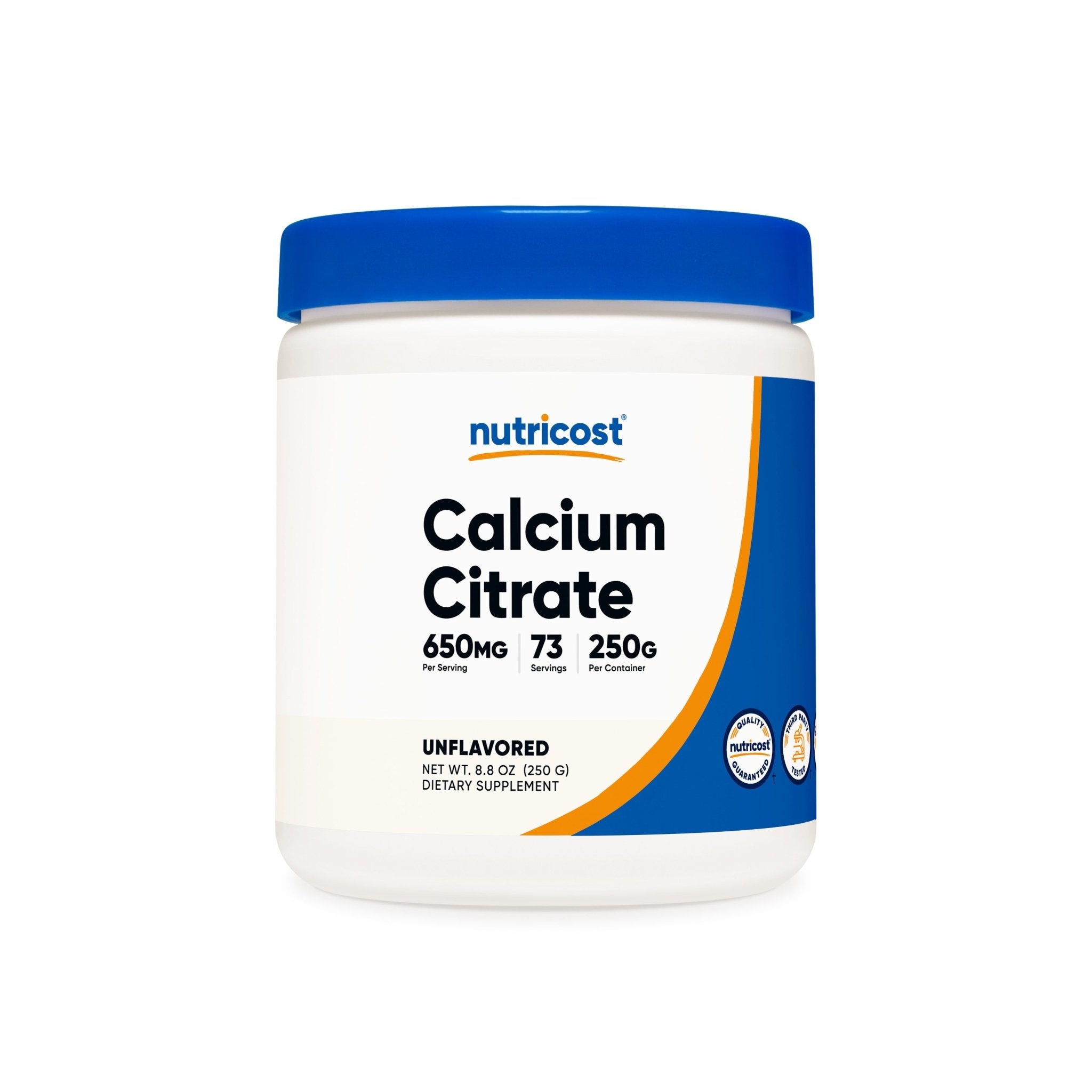 CITRATO DE CALCIO EN POLVO 650MG NUTRICOST