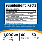 TONGKAT ALI 1000MG /60 SRV. NUTRICOST