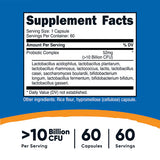 PROBIÓTICO COMPLEX 10 BILLION CFU 60 CAP. NUTRICOST