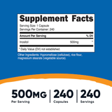INOSITOL  500MG / 240 CAP. NUTRICOST