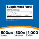 GABA PODWER 500 GR 1000 SRV. NUTRICOST