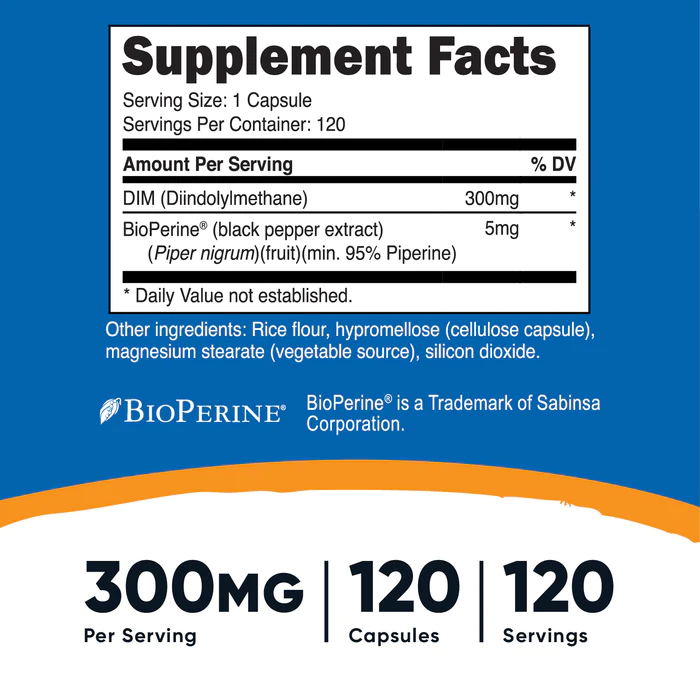 DIM 120 CAP. 300 MG NUTRICOST
