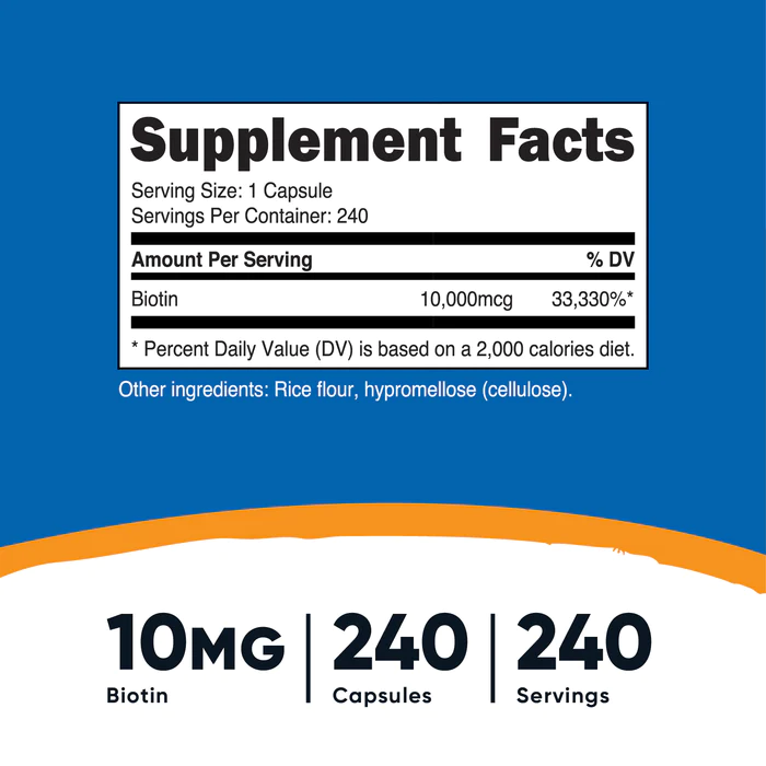 BIOTIN 10,000 mcg 240 CAP