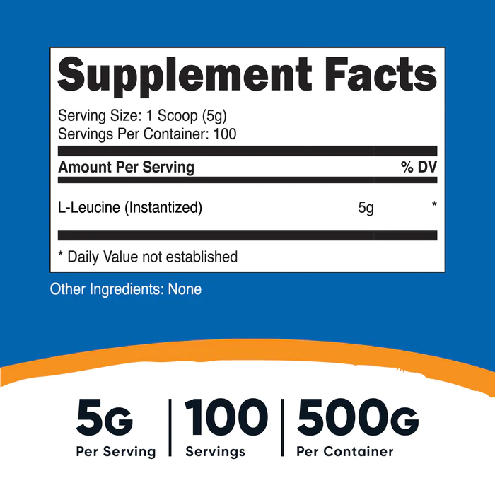 L-LEUCINE 5G 100 SRV. NUTRICOST