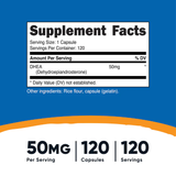 DHEA 50MG 120 CAP. NUTRICOST