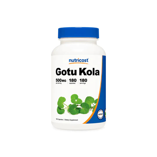 GOTU KOLA 500MG /180 CAP NUTRICOST