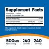 NIACINAMIDE 500GR /240 CAP NUTRICOST - Imagen 2