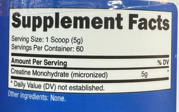 Creatine 60 servicios Nutricost - Imagen 2
