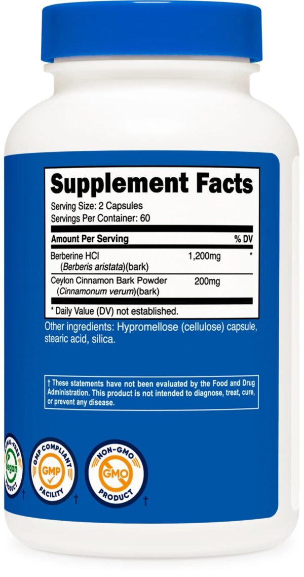 BERBERINE 1,200 MCG 120 cap - Imagen 2