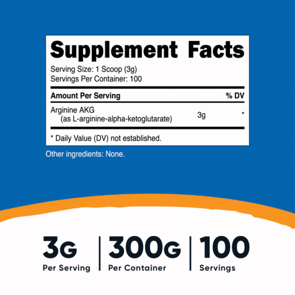 ARGININE AKG 3G. 100 SRV - Imagen 2