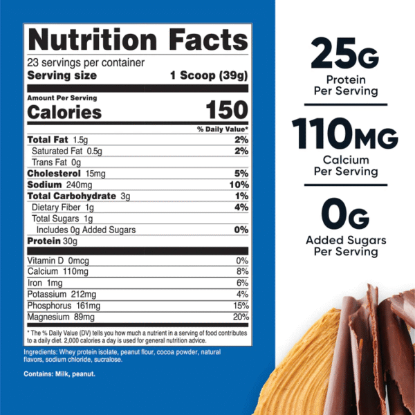 WHEY PROTEIN ISOLATE 2LB  30G - Imagen 2