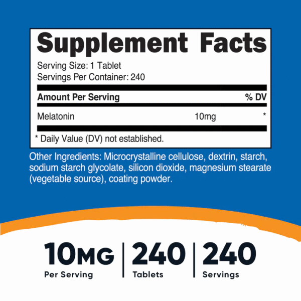 MELATONIN 240 TAB. 10 MG - Imagen 2