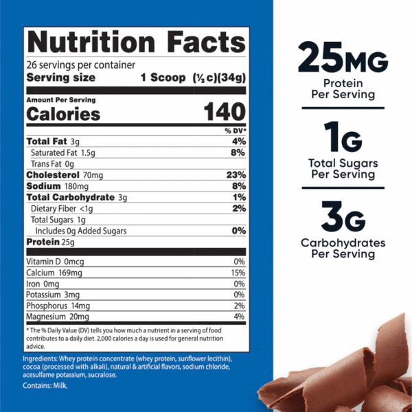 WHEY PROTEIN CONCENTRATE POWDER 2 LB - Imagen 2