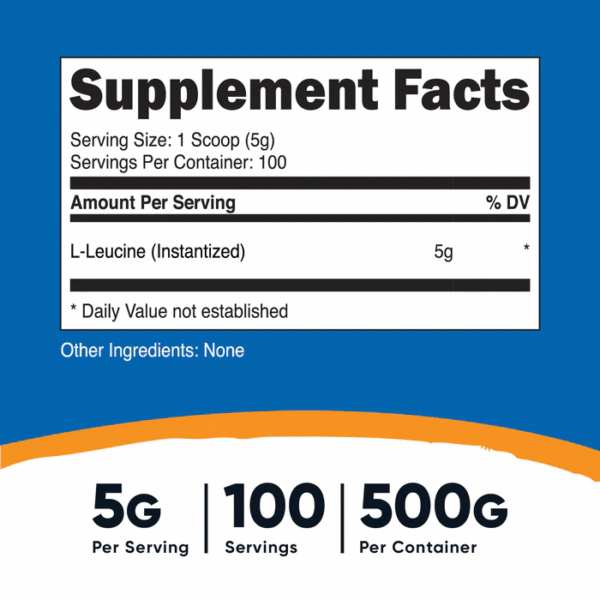 L-LEUCINE 5G 100 SRV - Imagen 2