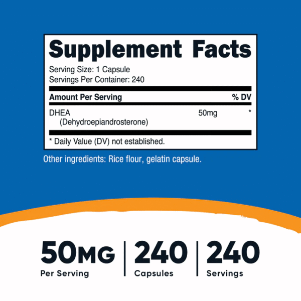 DHEA 50MG 240 CAP - Imagen 2