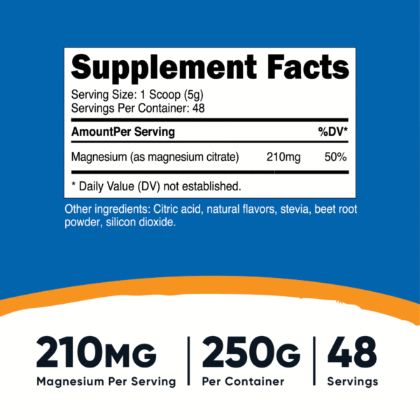 MAGNESIO CITRATE POWDER 250 GR - Imagen 2
