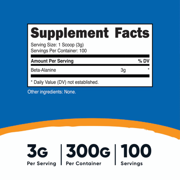 BETA ALANINE 3G 100 SRV. - Imagen 2