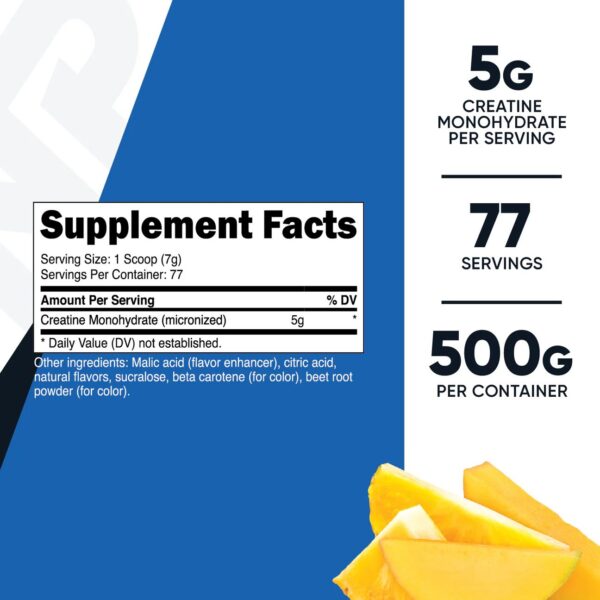 CREATINA CON SABOR PEACH-MANGO 5G 77 SRV - Imagen 2