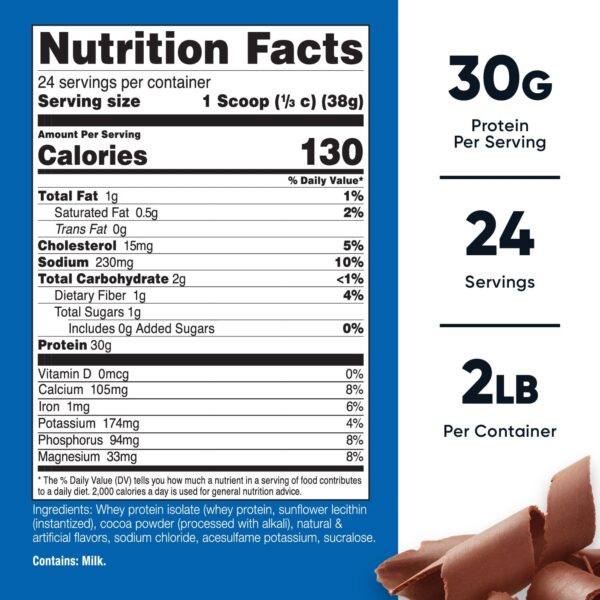 WHEY PROTEIN ISOLATE 2LB  30G - Imagen 12